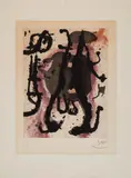 Joan Miró, Auktion 329, Los 76, 1968, Farbaquatinta und Carborundum auf Chiffon de Mandeure