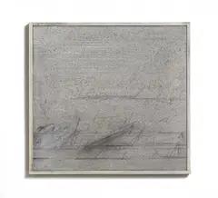 Ohne Titel, grau by Karl Fred Dahmen, 1979, Mischtechnik auf Holz, sold Jun 2020