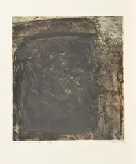 Landschaft terretrisch II by Karl Fred Dahmen, 1964, leichtem Karton, sold Nov 2017