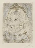 Auktion 329, Los 523 by Salvador Dalí, 1968/69, Aquarellierte Kaltnadelradierung mit Roulette und Goldauflage auf Japan, sold Nov 2013