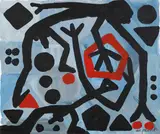 Auktion 329, Los 362 by A. R. Penck, Acryl auf Leinwand, sold Nov 2013