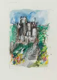 Markus Lüpertz, Auktion 329, Los 822, Mischtechnik (Gouache, Deckweiß, Tusche, Pastell) auf HAHNEMÜHLE (Wasserzeichen)