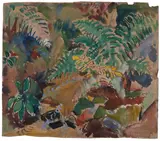 Oskar Moll, Auktion 329, Los 89, 1920, Aquarell, Gouache und Bleistift auf bräunlichem Japan