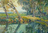 Vaclav Radimsky, Herbstlich Teichlandschaft