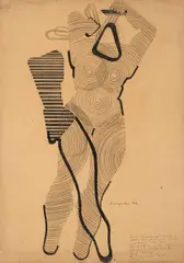 Auktion 329, Los 92 by Johannes Molzahn, 1930, Pastell auf bräunlichem Velin, sold Nov 2013
