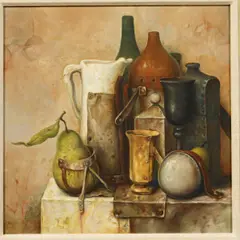 Auktion 329, Los 211 by Samuel Bak, 1975, Öl auf Leinwand auf Karton, sold Nov 2013