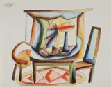 Johann Georg Müller, Auktion 329, Los 352, Um 1985, Aquarell und Tuschfeder auf Velin