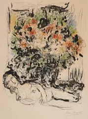 Auktion 329, Los 21 by Marc Chagall, 1972, Farblithographie auf Arches (Wasserzeichen), sold Nov 2013