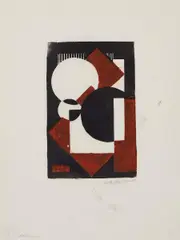 Wobbe Alkema, Auktion 329, Los 503, 1925(?)/1958, Farbholzschnitt auf sehr dünnem Japan