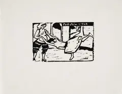 Tanz by Ernst Ludwig Kirchner, Holzschnitt auf Japan, sold Nov 2014