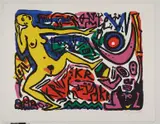 Auktion 329, Los 862 by A. R. Penck, Farblithographie auf ARCHES FRANCE (Wasserzeichen), sold Nov 2013