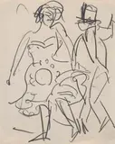 Auktion 329, Los 55 by Ernst Ludwig Kirchner, 1911, Bleistiftzeichnung auf Papier, sold Nov 2013