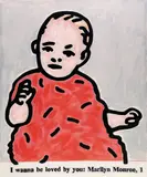 C. O. Paeffgen, I wanna be loved by you: Marilyn Monroe, 1, Acryl auf Fotoleinwand
