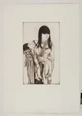 Auktion 329, Los 587 by Christian Schad, 1974, Radierung auf BFK Rives, sold Nov 2013
