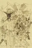 Andy Hope 1930, Auktion 329, Los 767, Filzstiftzeichnung auf kariertem, gelbem Papier