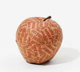Auktion 329, Los 808 by Jiří Kolář, 1969, Mischtechnik (Kunststoffapfel, mit Papier beklebt), sold Nov 2013