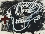 Antoni Tàpies, Auktion 329, Los 439, 1985, Farbige Aquatintaradierung und Carborundum auf handgeschöpftem Bütten
