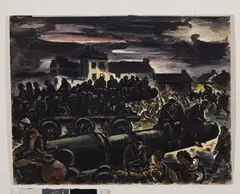 Auktion 329, Los 565 by Frans Masereel, 1940, Aquarell auf Velin, sold Nov 2013