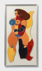 Auktion 329, Los 330 by Richard Lindner, 1970, Mischtechnik (Lebkuchen und bunte Zuckerglasur), sold Nov 2013