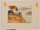 Otto Dix, Auktion 329, Los 29, 1953, Aquarell und Wachskreide auf ZANDERS  53 (Wasserzeichen)