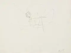 Ohne Titel by Joseph Beuys, Bleistiftzeichnung auf leichtem Karton, sold Nov 2015