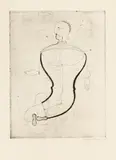 Oskar Schlemmer, Abstrakte Figur, nach links (Figur "S")