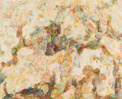 "morphologisch gemeint" by Bernard Schultze, Aquarell auf Karton, sold Nov 2015