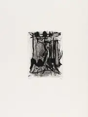 Per Kirkeby, Ohne Titel, 1974, Farbradierung auf Velin