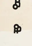 Eduardo Chillida, Anjana, Radierung auf Lafranca Bütten