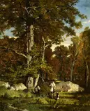 Félix Brissot de Warville, La Chasse, Öl auf Leinwand