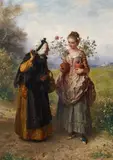 Ludwig Knaus, "Dornen und Rosen"