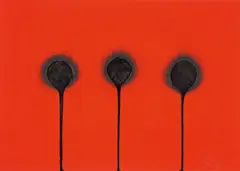 Ohne Titel by Otto Piene, Farbserigrafie auf Karton, sold Nov 2014