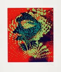 Lichtballett III by Otto Piene, Farbserigrafie auf leichtem Karton, sold Jun 2015