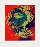 Otto Piene, Lichtballett III, Farbserigrafie auf leichtem Karton