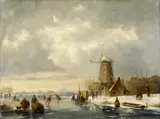 Jan Jacob Spohler, Auf dem Eis, Öl auf Holz
