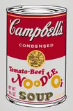 Andy Warhol, Tomato-Beef Noodles (Campbell's Soup), Farbserigrafie auf leichtem Karton