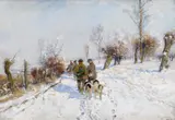 Hugo Mühlig, Auf dem Weg zur Treibjagd