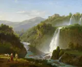 Abraham Teerlink, Wasserfall bei Tivoli, Öl auf Leinwand