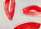 Ohne Titel by Adolf Luther, Bleistift und Aquarell auf Velin, sold Nov 2014