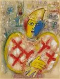 Marc Chagall, Aus: Le Cirque, Farblithografie auf Velin