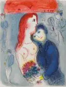 Marc Chagall, Aus: Le Cirque, Farblithografie auf Velin