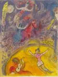 Marc Chagall, Aus: Le Cirque, Farblithografie auf Velin