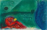 Marc Chagall, Quai de la Tournelle, 1960, Farblithografie auf Arches (Wasserzeichen)