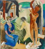 Erich Hartmann, Ohne Titel, Gouache auf Karton