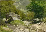 Eugen Dücker, Sommerliche Gebirgslandschaft