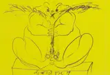 Dieter Roth, Trophies, 125 two handed speedy drawings, Buch mit 250 Offsetdrucken sowie einer Bleistiftzeichnung auf den letzten beiden Seiten; signiert und datiert unten Mitte: Dieter Roth 79