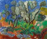 Hans Purrmann, Olivenbäume auf Ischia
