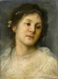 Gabriel von Max, "Lea", Öl auf Leinwand