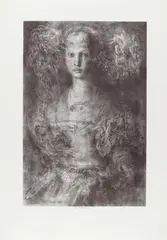 Jiří Anderle, Donne, Kassette mit vier teils farbigen Helio-Lithografien auf SCHOELLER DUREX (Trockenstempel)