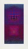 Victor Vasarely, VP, Kassette mit acht Farbserigrafien auf Karton